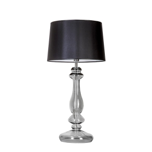 Lampa stołowa VERSAILLES TRANSPARENT BLACK czarny