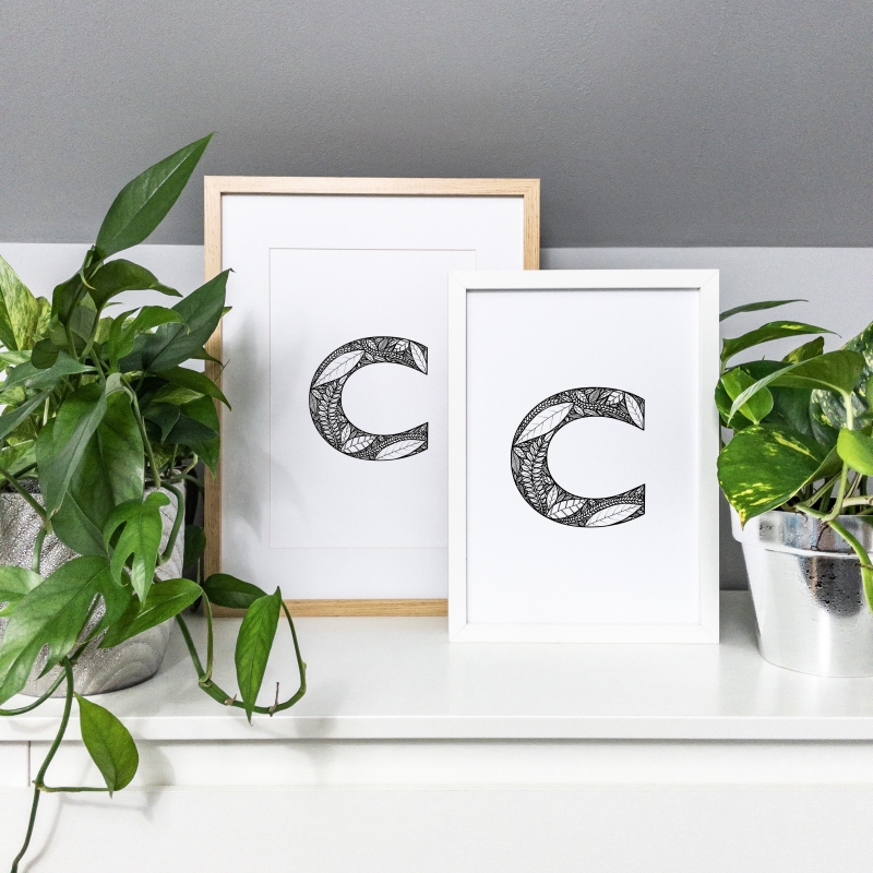 Plakaty z literą C - w ramach