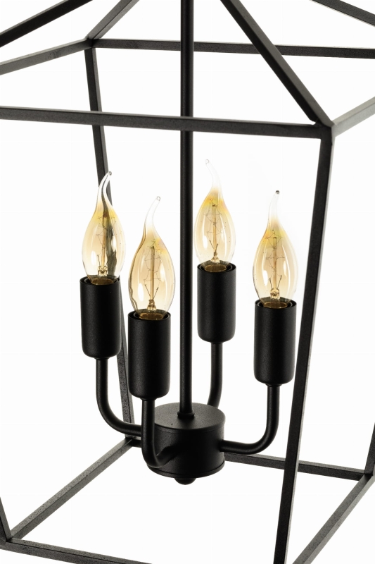 Czarna lampa klatka - GENTLE S.