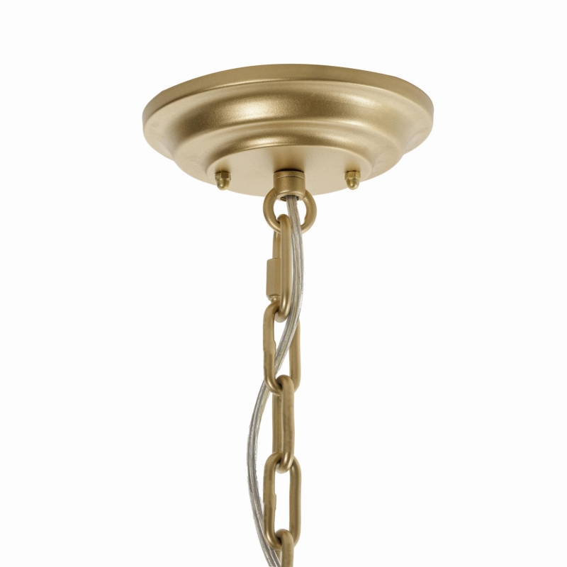 Zawieszenie złotej lampy wiszącej GENTLE S.