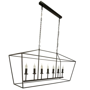 Czarna lampa wisząca GENTLE XL