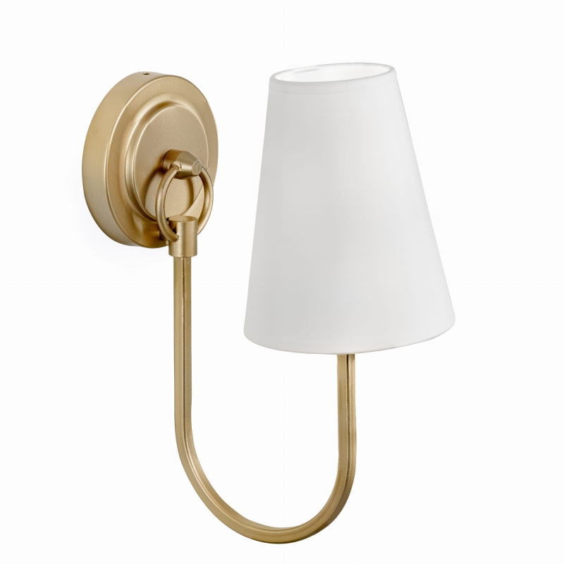 Kinkiet biało złoty GLAMOUR.