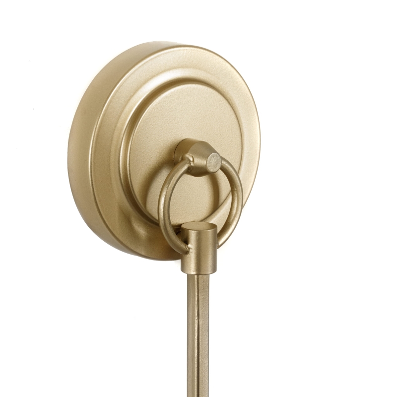 Kinkiet biało złoty GLAMOUR - ozdobna przyściennica.