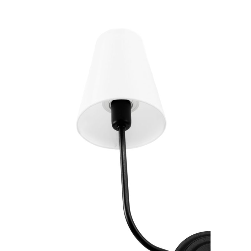 Kinkiet czarny podwójny ELEGANCE - detal.