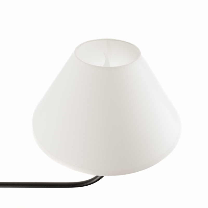 Żyrandol klasyczny czarny SUBLIME M - abażur w kształcie stożka.