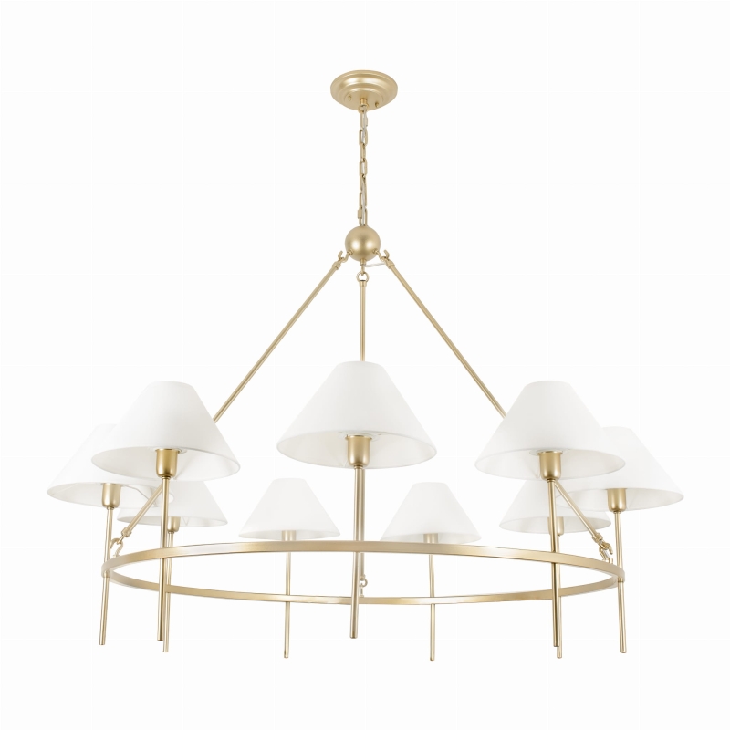 Duży złoty żyrandol SUBLIME M.