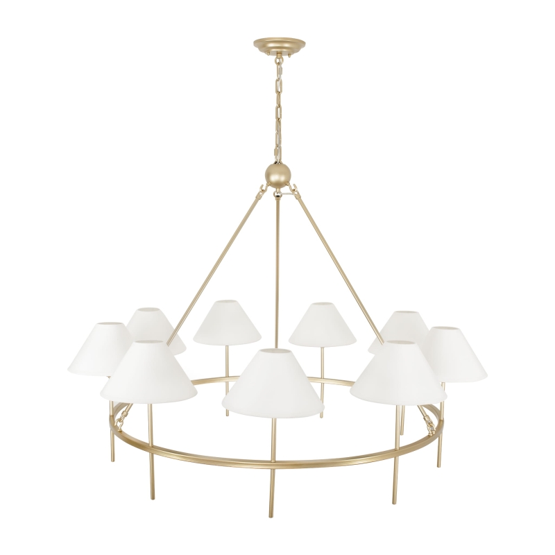 Duży złoty żyrandol SUBLIME M.