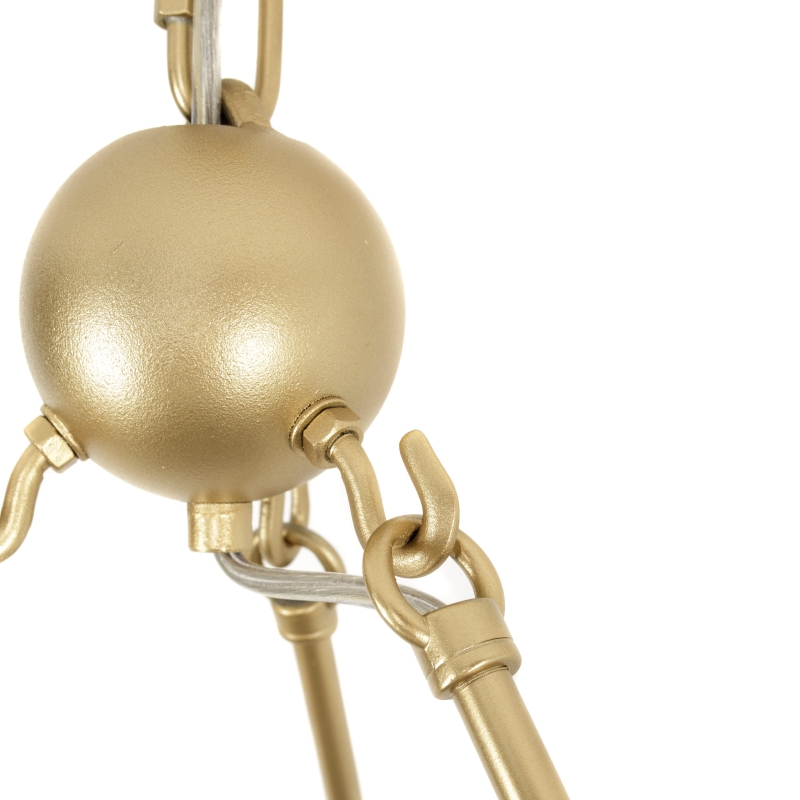 Duży złoty żyrandol SUBLIME M - detal.