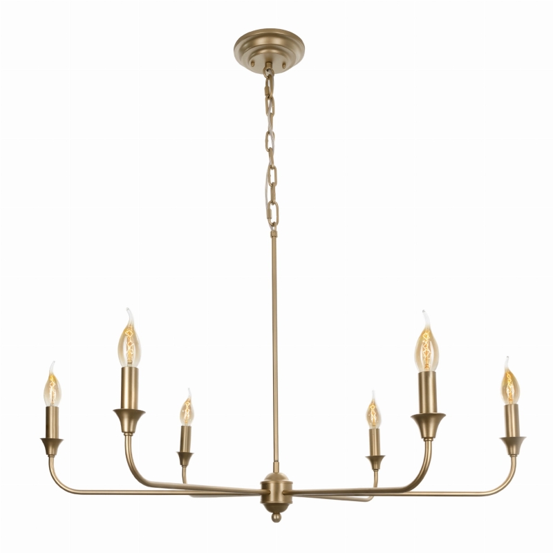 Złoty żyrandol CHIC M.