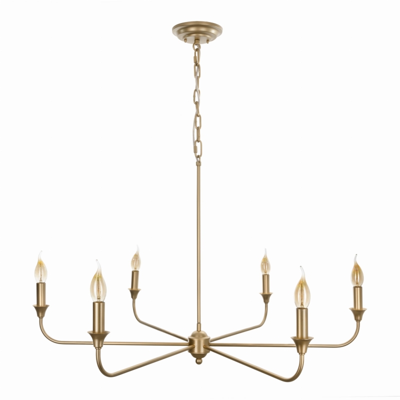 Złoty żyrandol CHIC M.