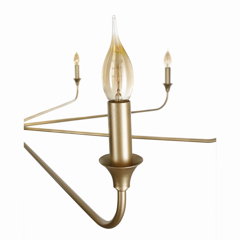 Złoty żyrandol CHIC M - detal.