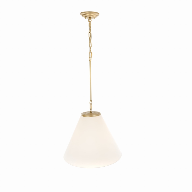 Złota lampa wisząca SOLO M.