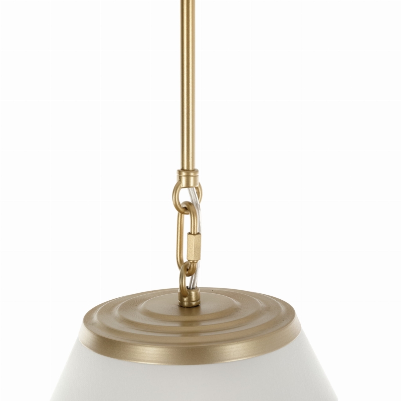 Złota lampa wisząca SOLO M - detal.