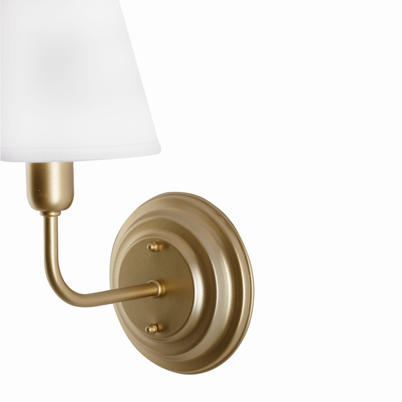 Złoty kinkiet z abażurem GRACE - detal.