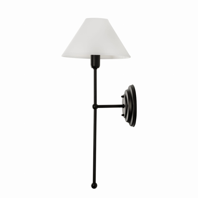 Kinkiet z abażurem czarny BASIC.