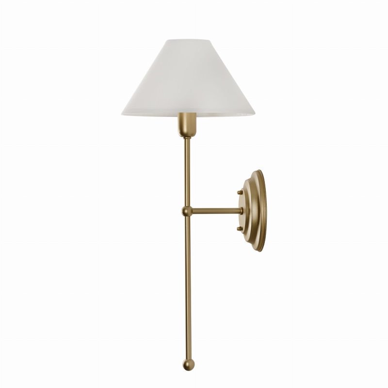 Kinkiet złoty z abażurem BASIC.