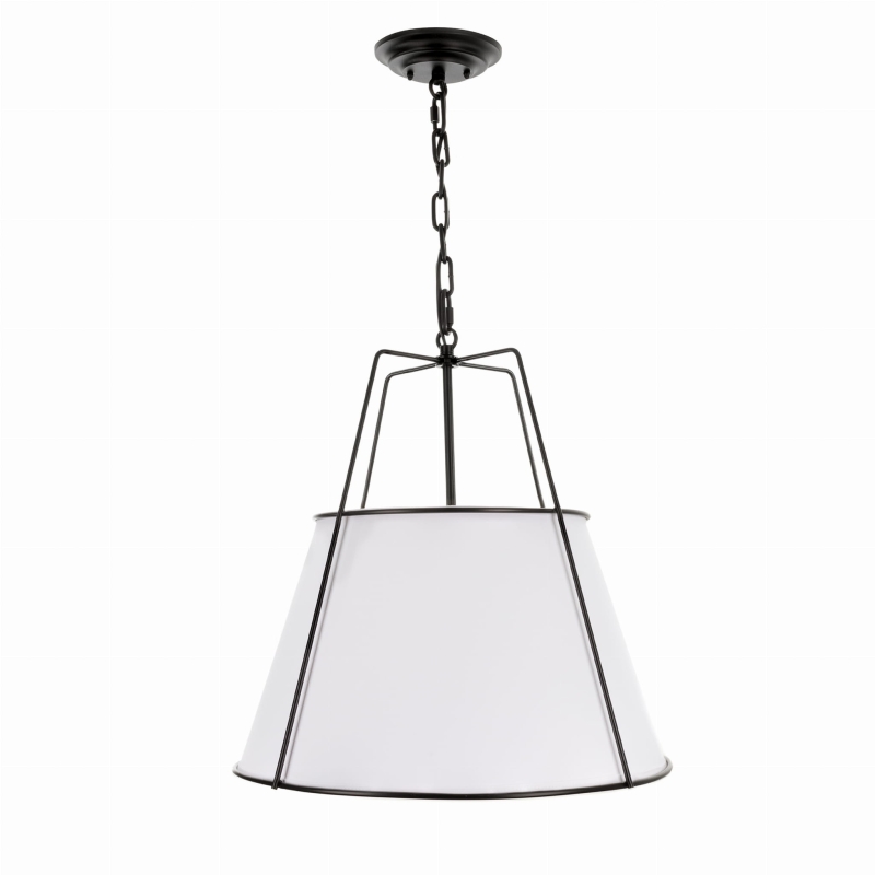Czarna lampa modern farmhouse AMBER.