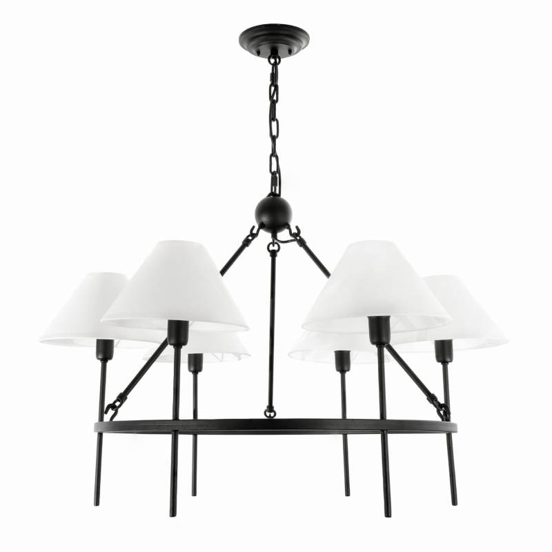 Czarny żyrandol klasyczny SUBLIME S.