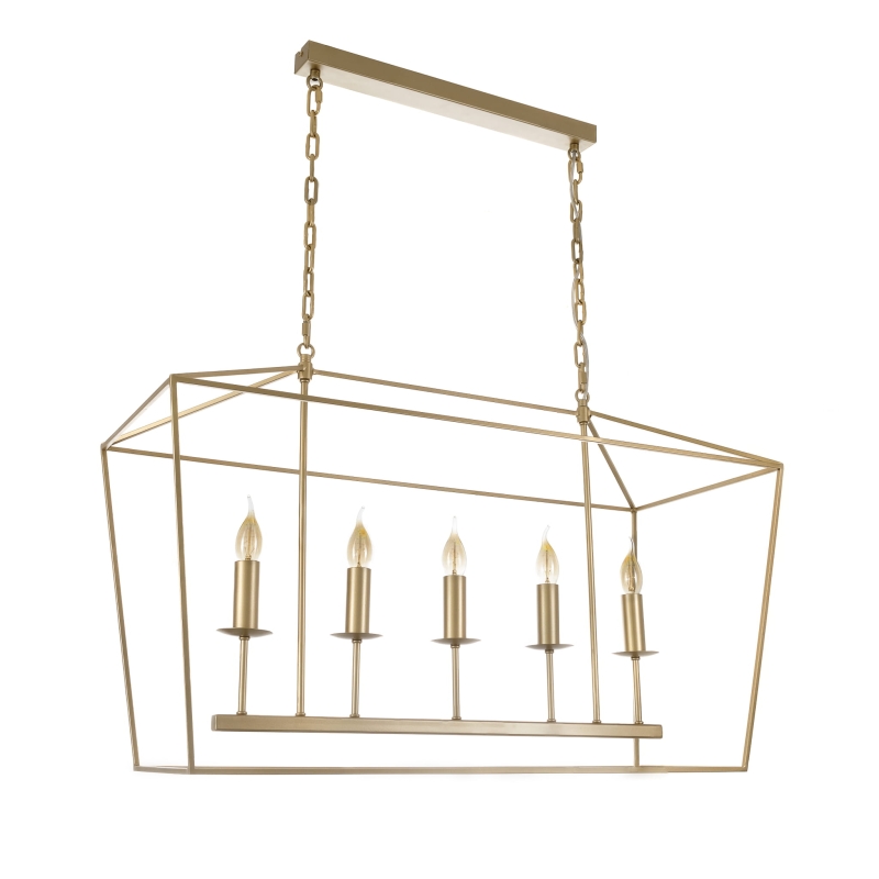 Złota lampa wisząca GENTLE L.