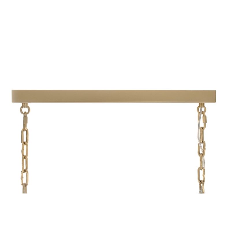 Złota lampa wisząca klatka w stylu modern farmhouse GENTLE 2.0 - podsufitka