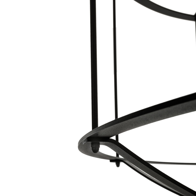 Czarna lampa wisząca klatka WINDSOR - detal.