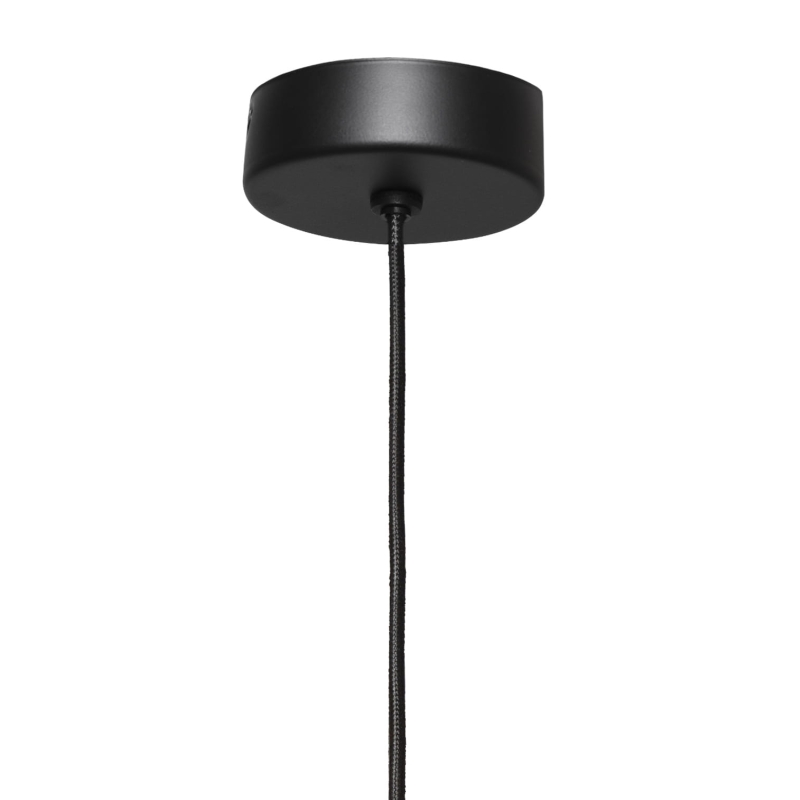 Lampa wisząca z przydymionego szkła 30 cm AVIA BLACK M - podsufitka.