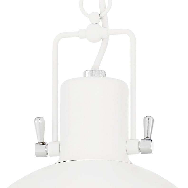 Biała marinistyczna lampa wisząca z łańcuchem NAUTILIUS M - detal