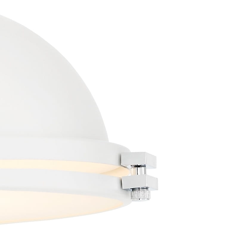 Biała marinistyczna lampa wisząca z łańcuchem NAUTILIUS M - detal