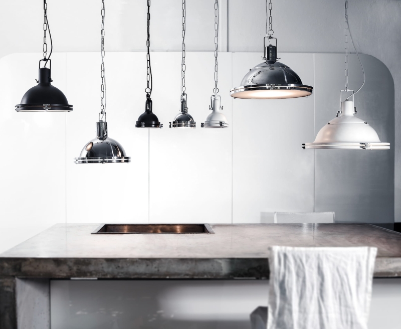 Kolekcja industrialnych lamp NAUTILIUS.