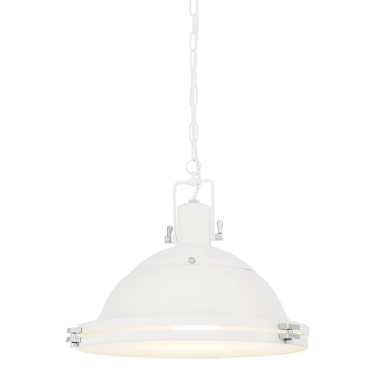 Biała lampa wisząca z łańcuchem NAUTILIUS L