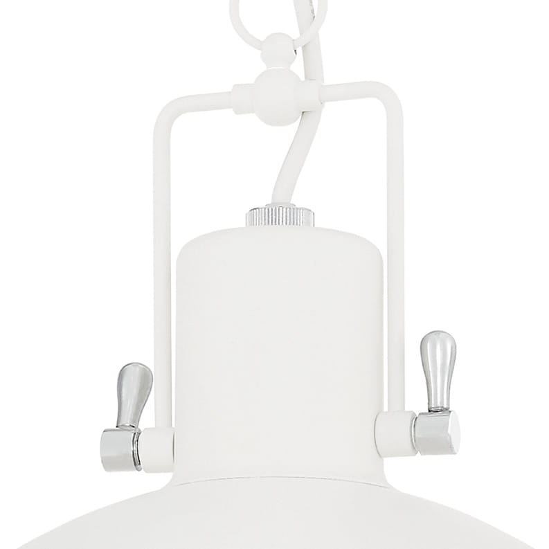 Biała marinistyczna lampa wisząca z łańcuchem NAUTILIUS L - detal.