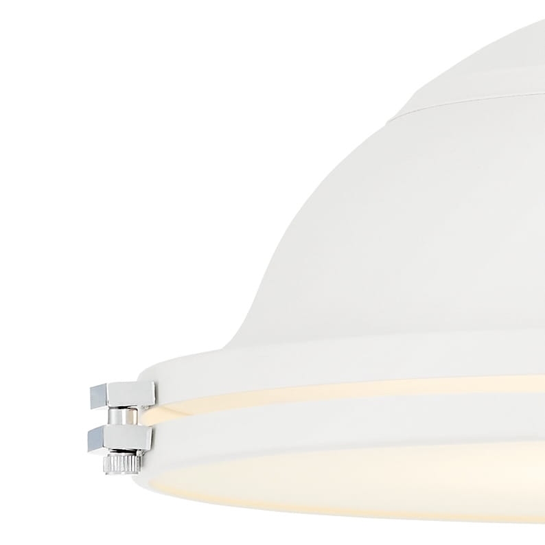 Biała marinistyczna lampa wisząca z łańcuchem NAUTILIUS L - detal.