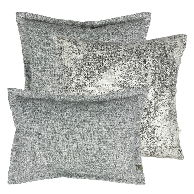 Szary zestaw poszewek na poduszki No. 17
