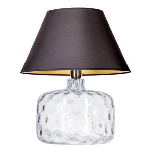 Lampa stołowa szklana PARIS czarny