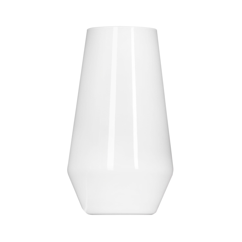 Lampa szklana LODI z białego szkła opalowego.