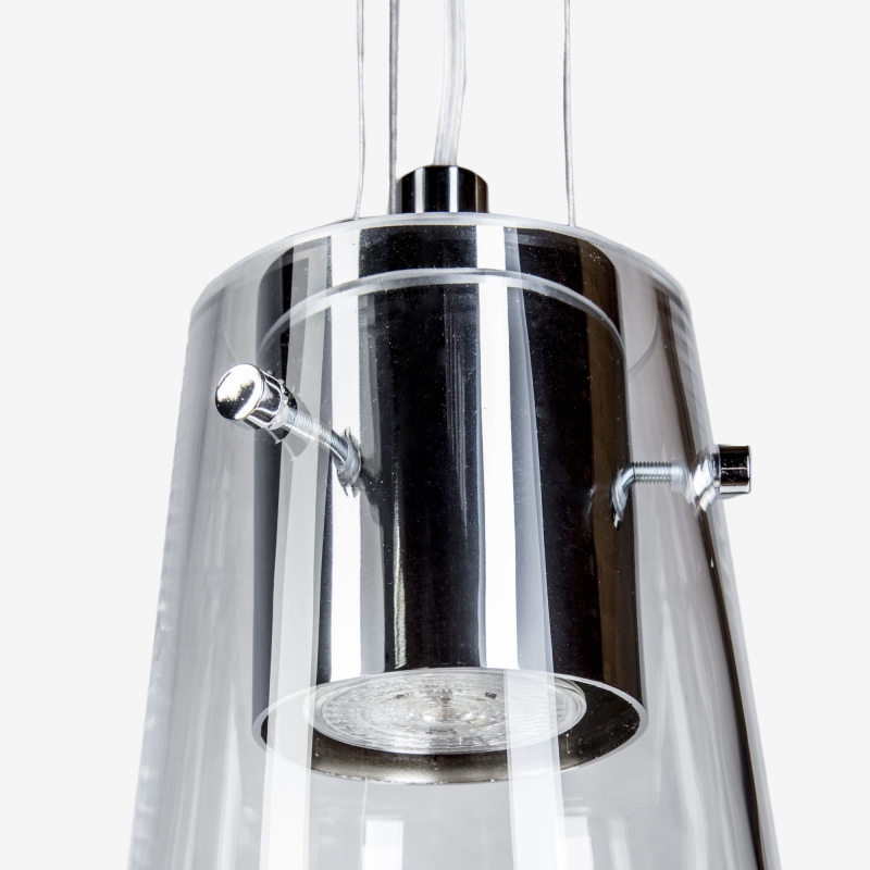 Podłużna szklana lampa wisząca ANDROMEDA M.