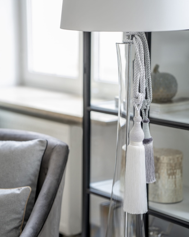 Szklana lampa podłogowa SIENA.