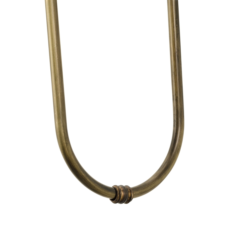 Podwójny kinkiet mosiężny z marszczonymi abażurami LAW TWIN  - detal.