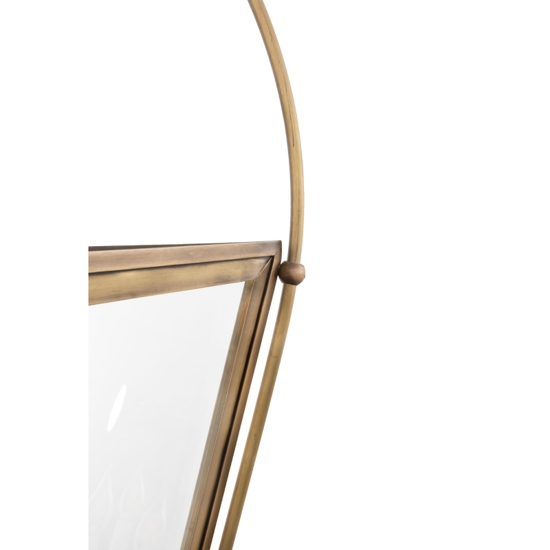 Duża mosiężna lampa wisząca klatka ANTIQUE