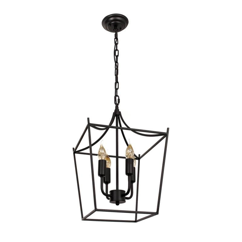 Czarna lampa wisząca klatka CANOPY