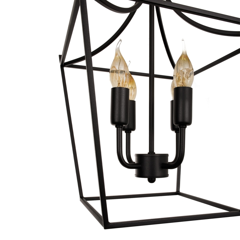 Czarna lampa wisząca klatka CANOPY