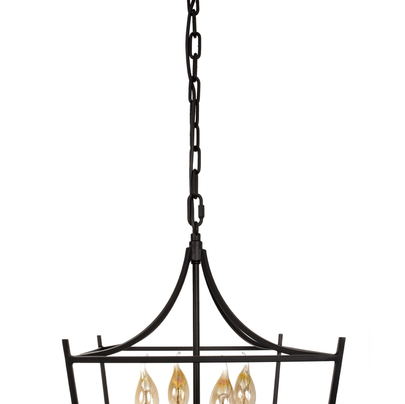 Czarna lampa wisząca klatka CANOPY