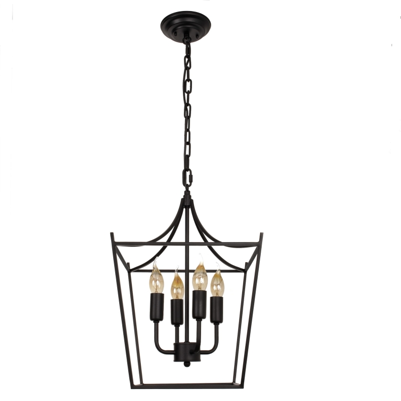 Czarna lampa wisząca klatka CANOPY