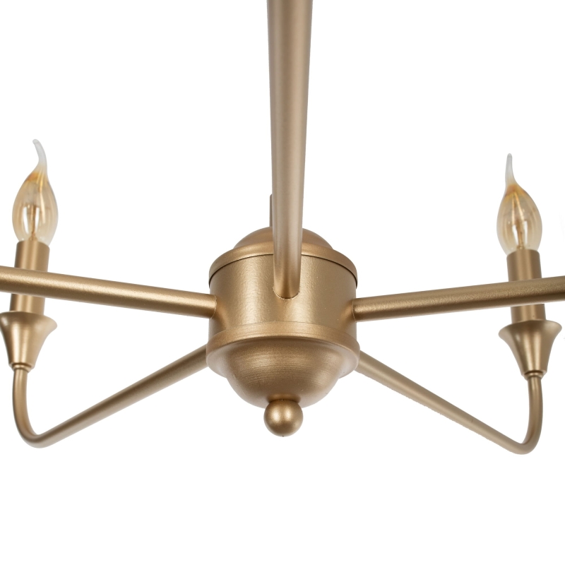 Złoty żyrandol CHIC S