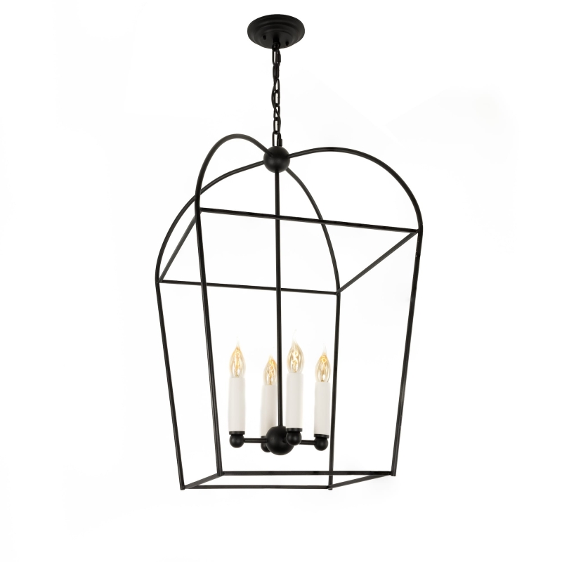 Czarna lampa wisząca klatka CLOUD.