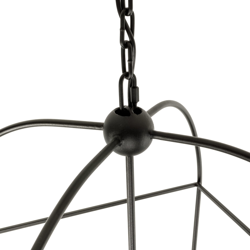 Czarna lampa wisząca klatka CLOUD.