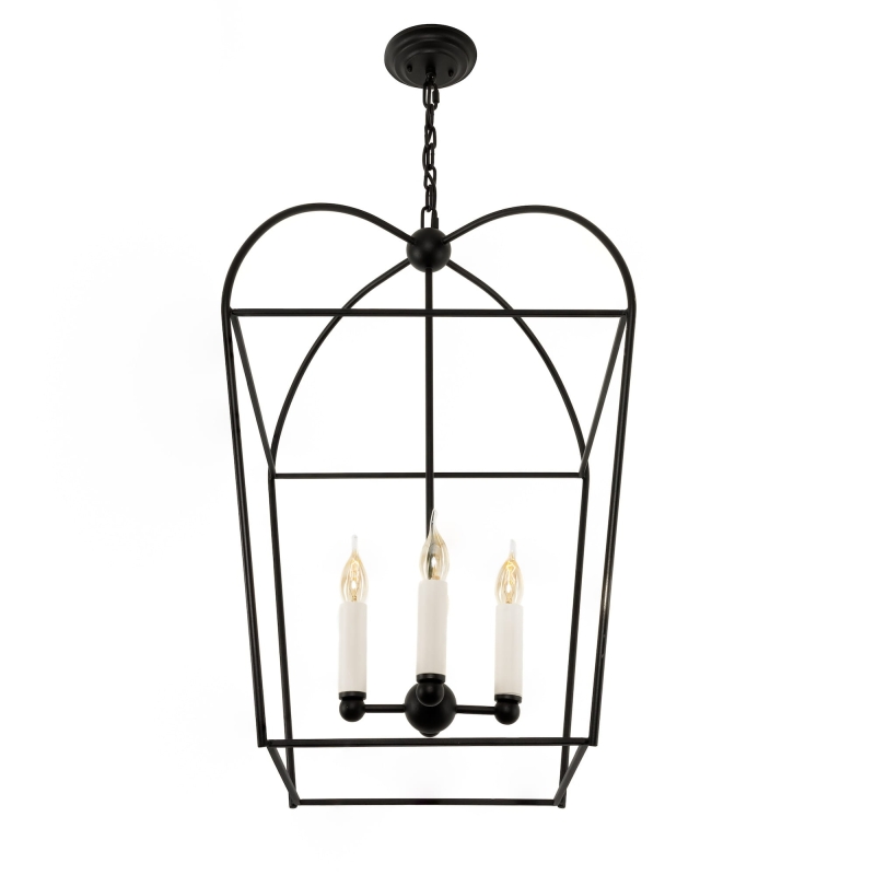 Czarna lampa wisząca klatka CLOUD.