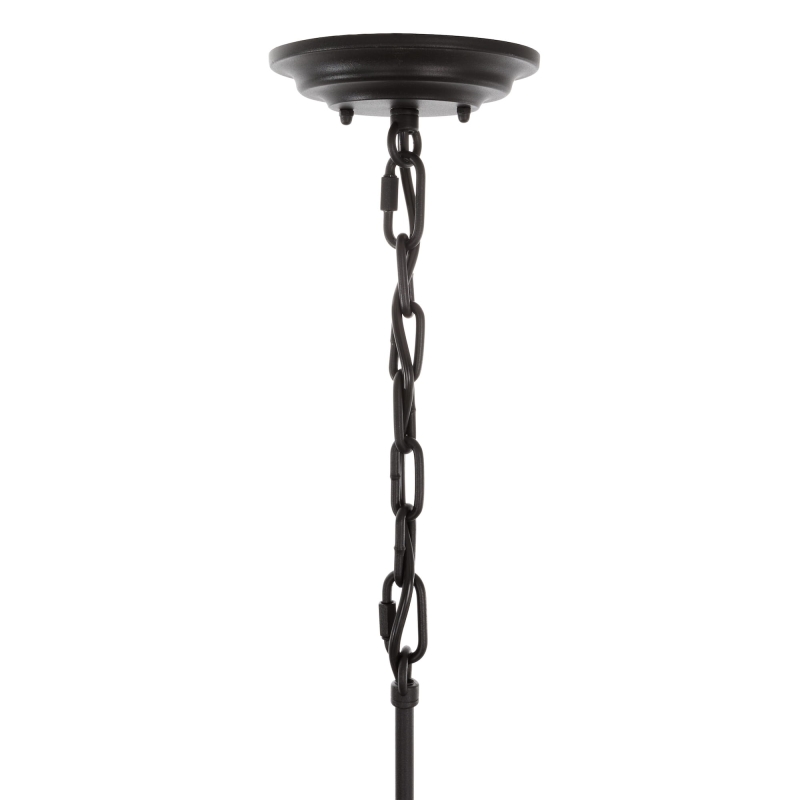 Duży czarny żyrandol FARMHOUSE