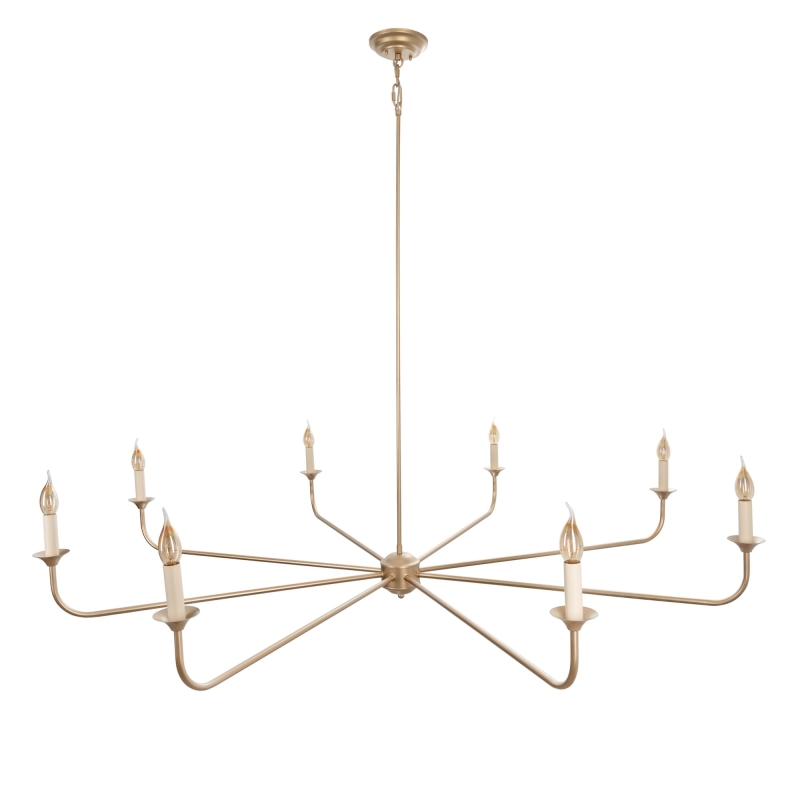 Duży złoty żyrandol FARMHOUSE