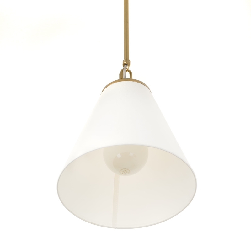 Pojedyncza złota lampa wisząca SOLO S.